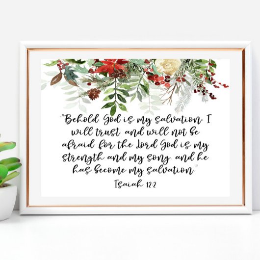 聖書の聖句イザヤ・クリスマス・ポスター ポスター