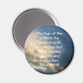 聖書の聖句ウィズダム引用文ことわざ箴言1:7 マグネット (正面/裏面)