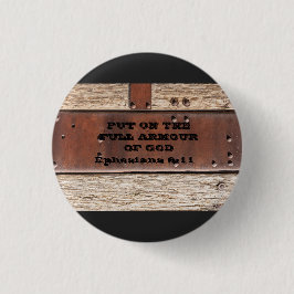 聖書の聖句エペソ人の完全な鎧 缶バッジ