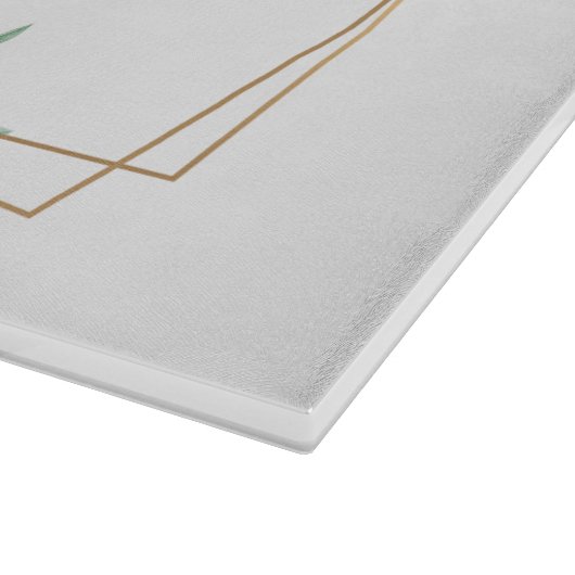 聖書の聖句エレガントグリーンリーフの使徒2:46ギフト カッティングボード (角)