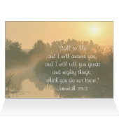 聖書の聖句エレミヤ33:3カード (内部横(上))