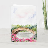 聖書の聖句カードの主への信頼 サンキューカード (裏面)