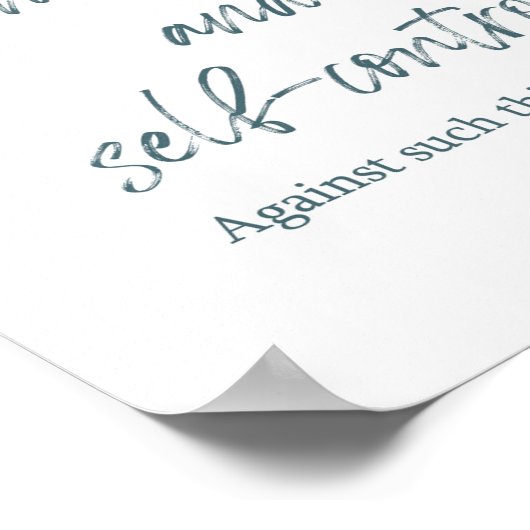 聖書の聖句ガラテヤ葉ス聖なる書物、 経典 ポスター (角)