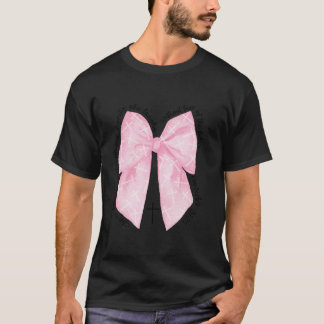 聖書の聖句クリスチャンのコケットのピンクの弓の諺3 Tシャツ