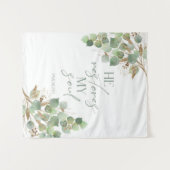 聖書の聖句グリーンリー彼は私の魂のタペストリーを復元する タペストリー (正面(横))