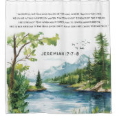 聖書の聖句シャワーカーテン シャワーカーテン (正面)