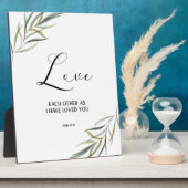 聖書の聖句ジョン葉聖なる書物、 経典プラーク フォトプラーク (側面)