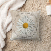 聖書の聖句デイジー花 – キリスト教 – イザヤ書40:8 クッション (ブランケット)