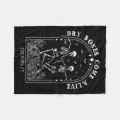 聖書の聖句ドライボーンズ生来きクリスチャンイエス フリースブランケット (正面(横))