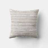 聖書の聖句ハートが圧倒される灰色の素朴木 クッション (裏面)