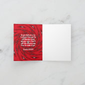聖書の聖句ヒーリング聖なる書物、 経典引用文出エジプト23:25 ノートカード (内部)
