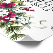 聖書の聖句ピーター・ポインセチアのクリスマス・ポスター ポスター (角)