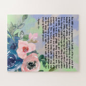 聖書の聖句フローラ ジグソーパズル (横)