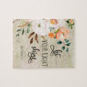 聖書の聖句フローラ ジグソーパズル (横)