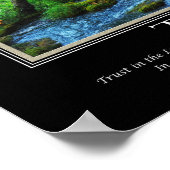 聖書の聖句ヘブライ語の信頼感動的論 ポスター (角)