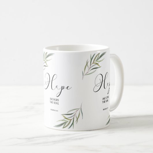 聖書の聖句ヘブル離れス聖なる書物、 経典 コーヒーマグカップ (正面右)