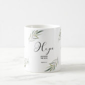 聖書の聖句ヘブル離れス聖なる書物、 経典 コーヒーマグカップ (中央)