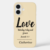 聖書の聖句ベージュ Case-Mate iPhoneケース (裏面)