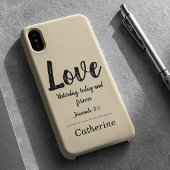 聖書の聖句ベージュ iPhone 16ケース