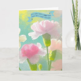 聖書の聖句マザー、1コリント、カーネーション シーズンカード