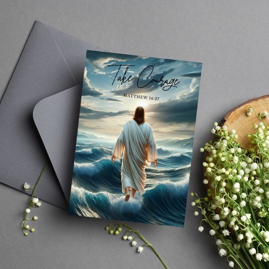 聖書の聖句マタイ14:27 カード