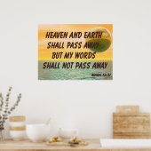 聖書の聖句マークとキリスト教のポスター13:31 ポスター (キッチン)