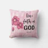 聖書の聖句マーク11フローラ装飾用クッション クッション (正面)