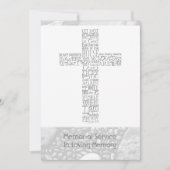 聖書の聖句ヨハネ14メモリアル・サービス3 招待状 (正面)