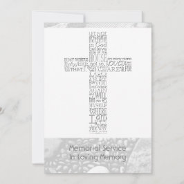 聖書の聖句ヨハネ14メモリアル・サービス3 招待状