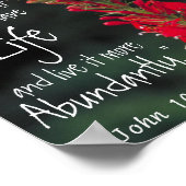 聖書の聖句勇気付けられるヨハネ10:10 ポスター (角)