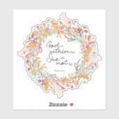 聖書の聖句引用文神は彼女の詩篇の中にある シール (シート)