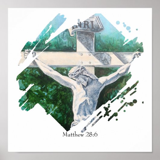 聖書の聖句彼は信仰を復活させた ポスター (正面)