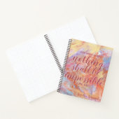 聖書の聖句感動的の箇条書きジャーナル ノートブック (内部)