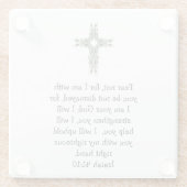 聖書の聖句感動的引用文イザヤ41:10 ガラスコースター (裏面)