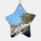 聖書の聖句感動的引用文イザヤ41:10 セラミックオーナメント (左)