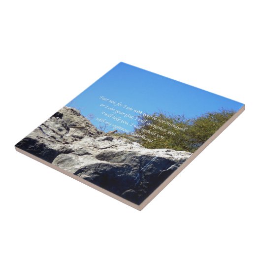 聖書の聖句感動的引用文イザヤ41:10 タイル (側面)