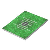 聖書の聖句感動的引用文イザヤ41:10 ノートパッド (回転)