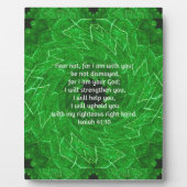 聖書の聖句感動的引用文イザヤ41:10 フォトプラーク (正面)