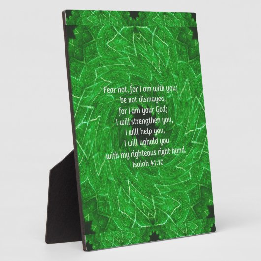 聖書の聖句感動的引用文イザヤ41:10 フォトプラーク (側面)
