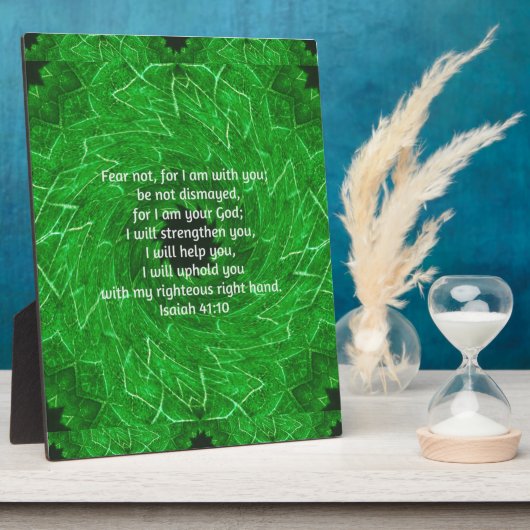 聖書の聖句感動的引用文イザヤ41:10 フォトプラーク (側面)