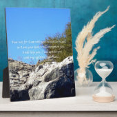 聖書の聖句感動的引用文イザヤ41:10 フォトプラーク (側面)