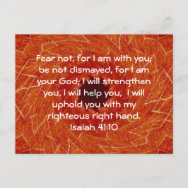 聖書の聖句感動的引用文イザヤ41:10 ポストカード