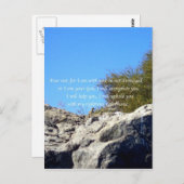 聖書の聖句感動的引用文イザヤ41:10 ポストカード (正面/裏面)