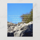 聖書の聖句感動的引用文イザヤ41:10 ポストカード (正面)