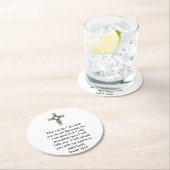 聖書の聖句感動的引用文イザヤ41:10 ラウンドペーパーコースター (インサイチュ)