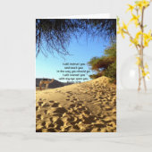 聖書の聖句感動的引用文詩篇32:8 カード (黄色い花)