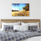 聖書の聖句感動的引用文詩篇32:8 キャンバスプリント (インサイチュ (寝室))