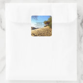 聖書の聖句感動的引用文詩篇32:8 スクエアシール (バッグ)