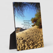 聖書の聖句感動的引用文詩篇32:8 フォトプラーク (側面)