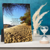 聖書の聖句感動的引用文詩篇32:8 フォトプラーク (側面)